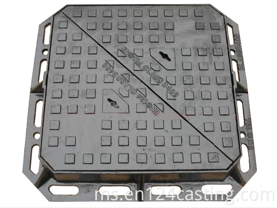 Square Ductile Iron Manhole Cover D400 Jpg